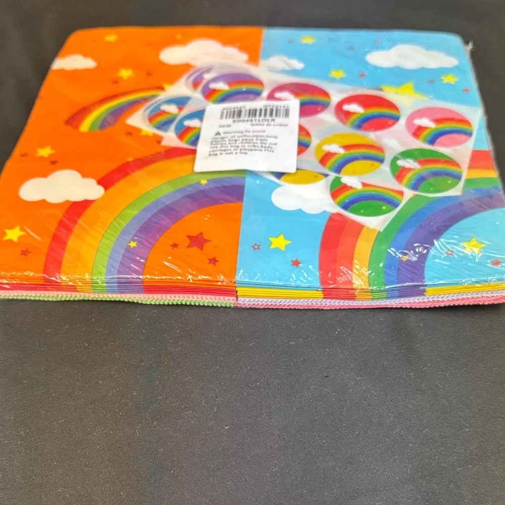 Oxo Colorful Rainbow and Cloud gift bags lunch bags sandwich bags treat bags new